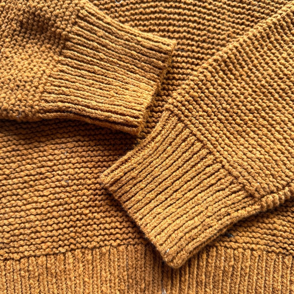 NWT Madewell Small Hemlock V-Neck Pullover Sweater in Golden Pecan - Picture 4 of 9